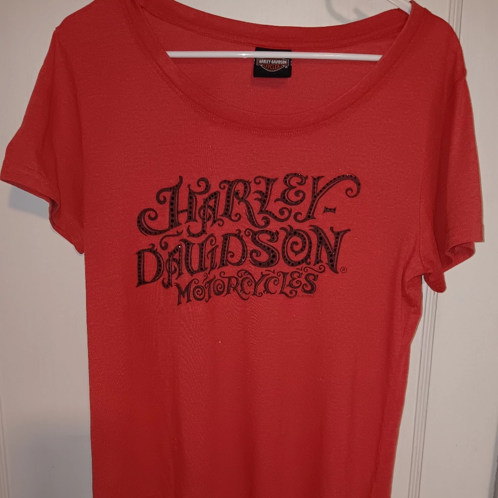 Harley-Davidson Women's Orange T-Shirt